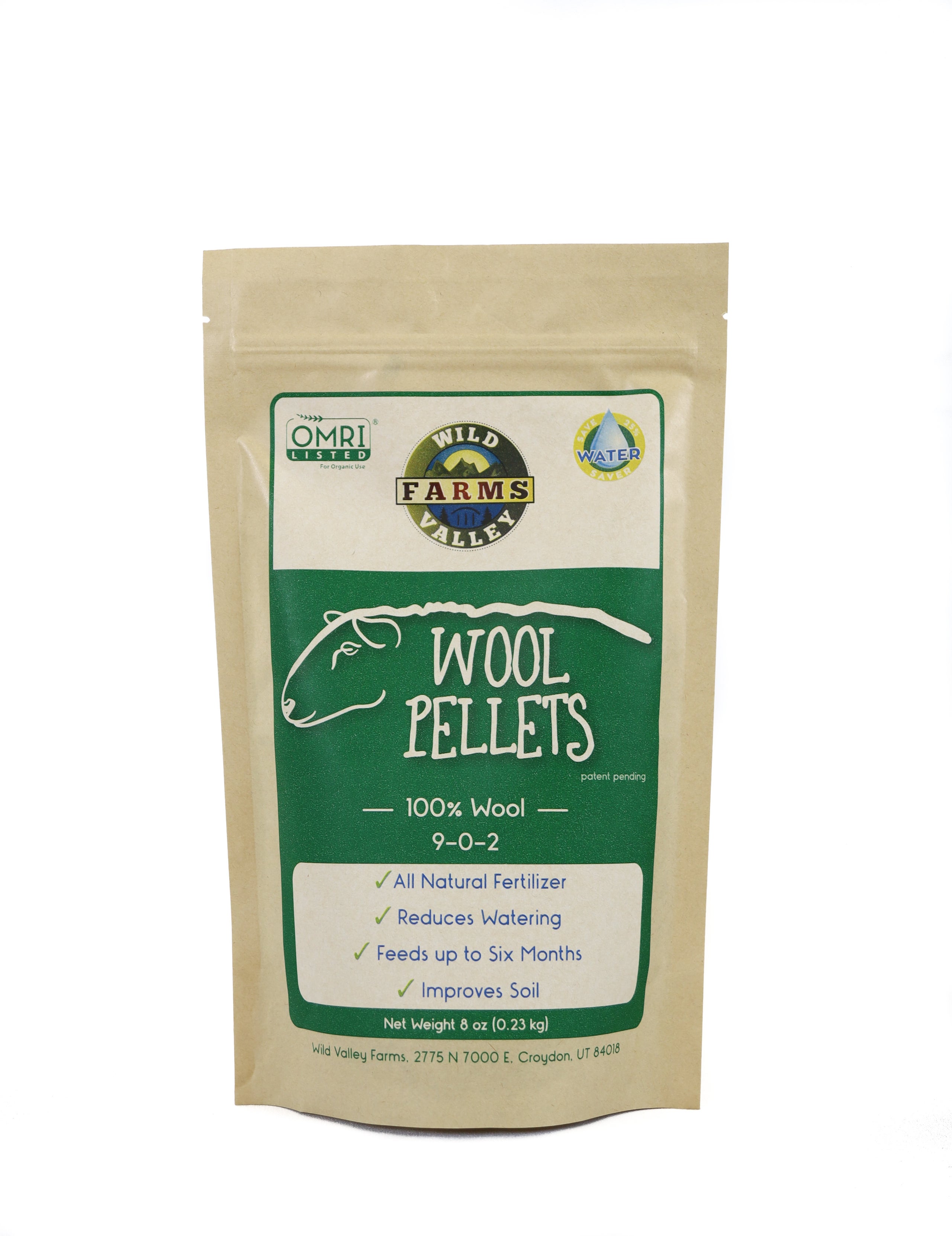 Buy Wool Pellets 8oz  Natural Plant Nutrition - Wild Valley Farms